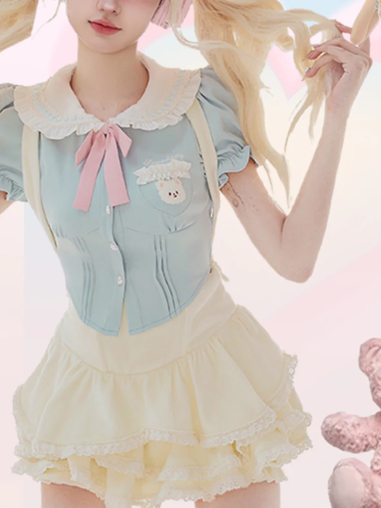 Baby Blue Dollette Bloomers Matching Set - Image 9