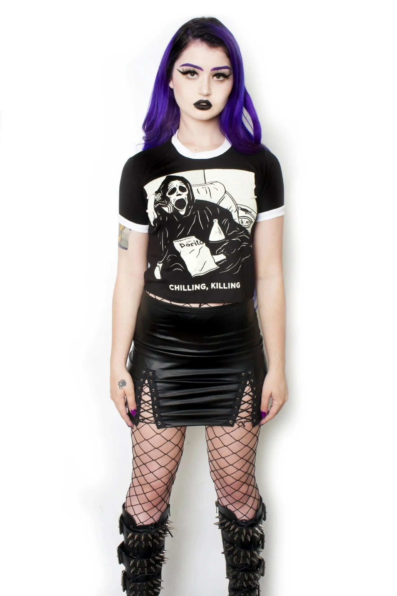 Chilling Killing Scream Crop Top - Image 8