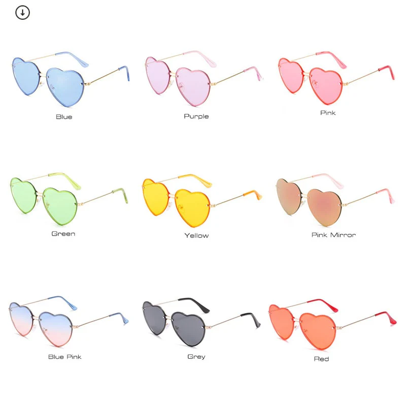 Classic Heart Shaped Sunglasses - Image 13