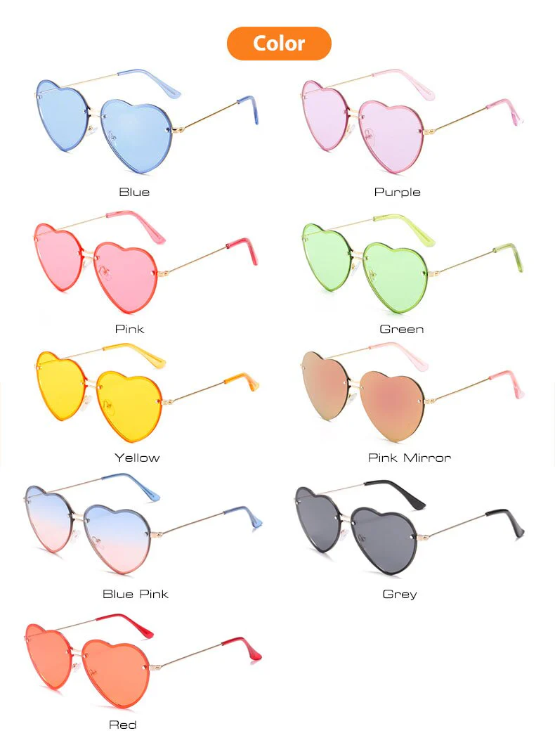 Classic Heart Shaped Sunglasses - Image 15