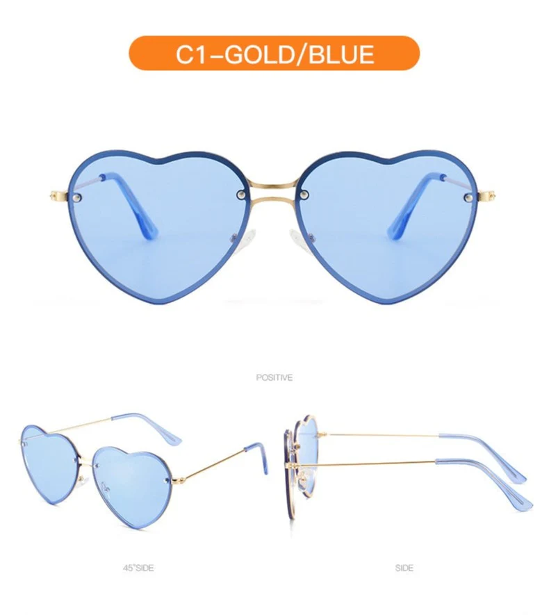 Classic Heart Shaped Sunglasses - Image 16