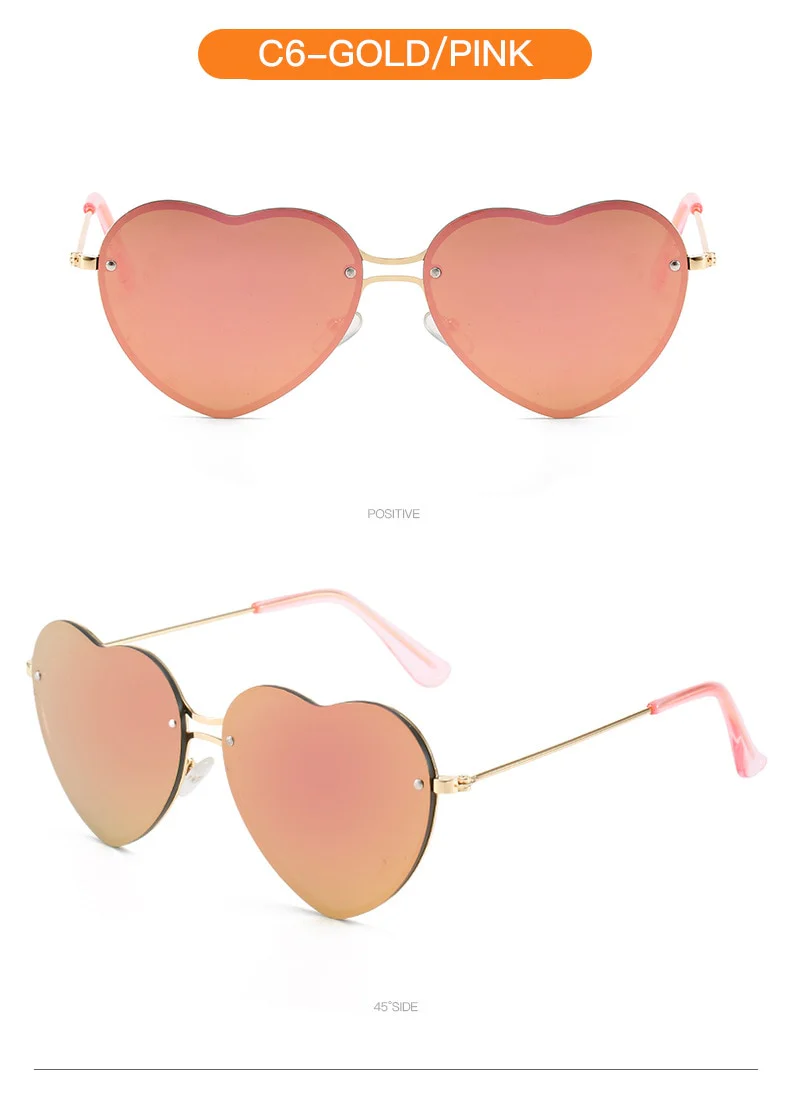 Classic Heart Shaped Sunglasses - Image 17