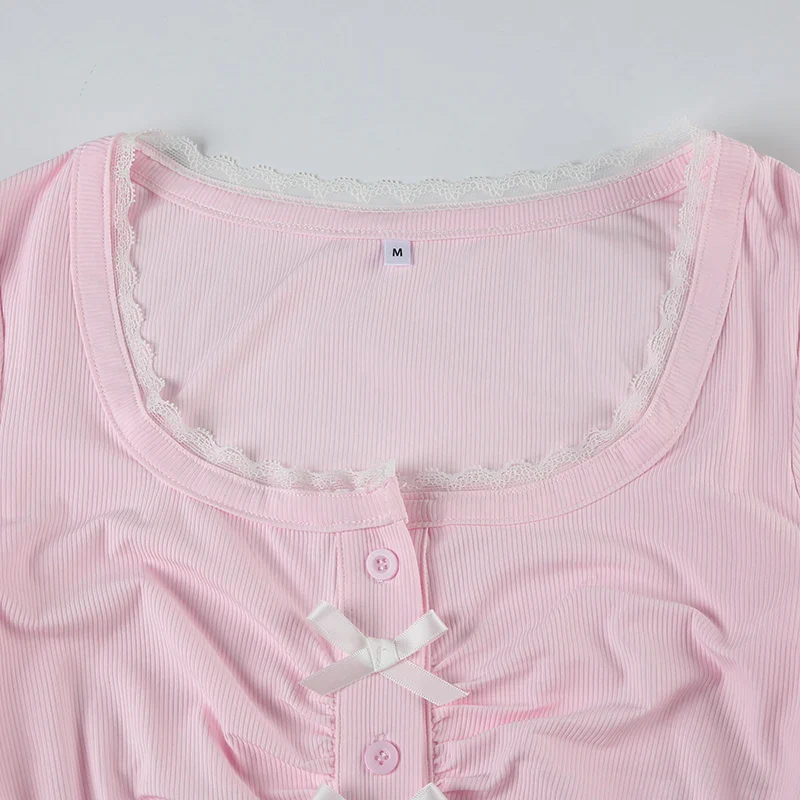 Coquette Doll Cardigan Crop Top - Image 6