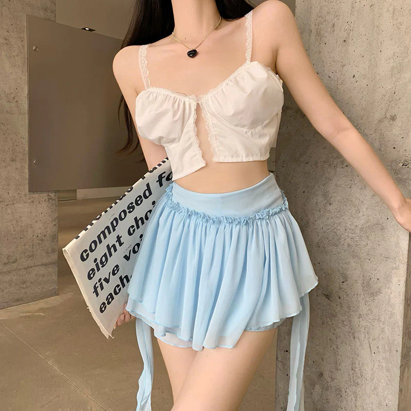 Coquette Fairycore Ruffle Mini Skirt - Image 23