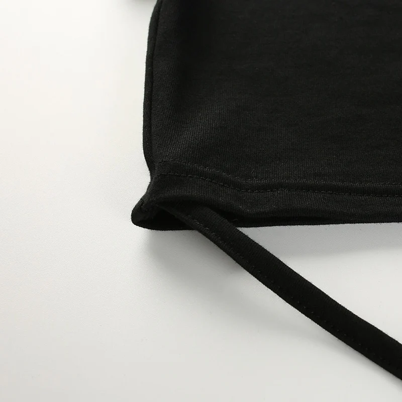 Crop Top T-Shirt Black - Image 21
