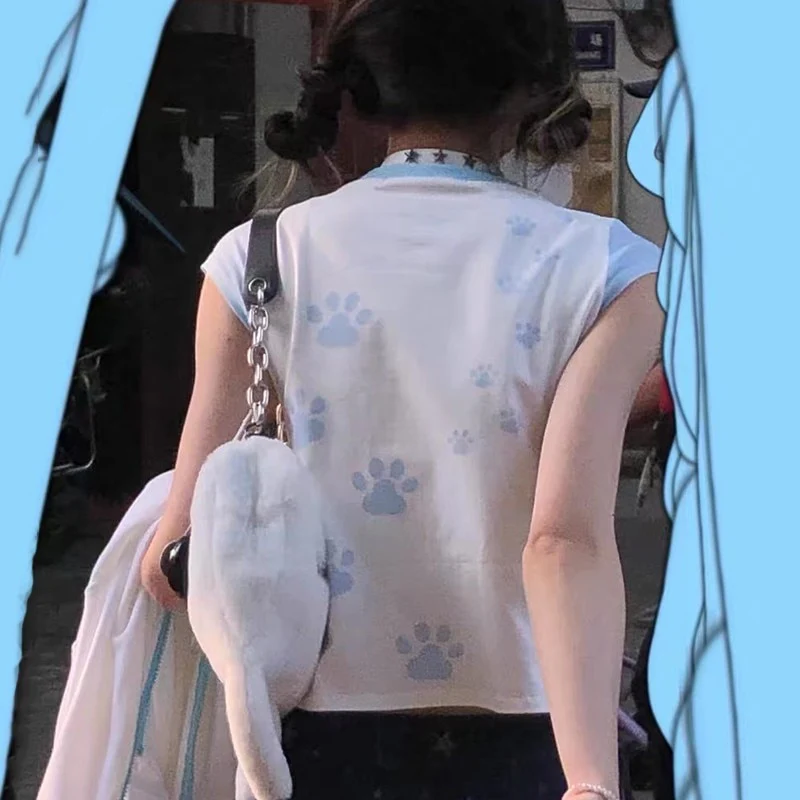 Cute Cats Aesthetic Crop Tee - Image 7
