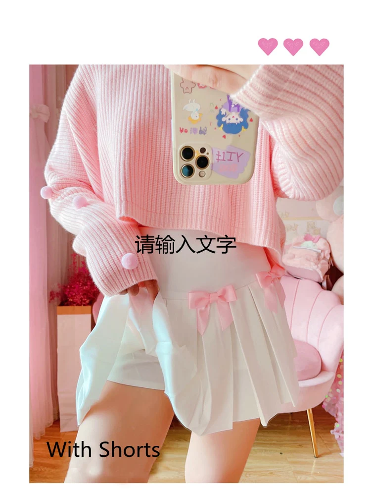 Dollette Kawaii Bow Pleated Mini Skirt - Image 13
