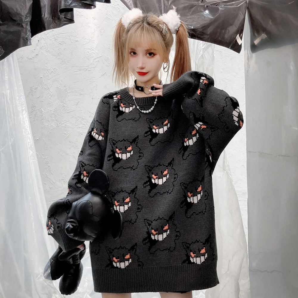 Pokemon Gengar Knitted Sweater - Image 5
