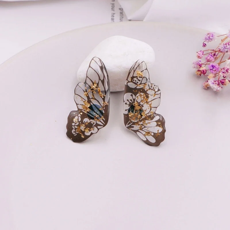 Fairy Gradient Butterfly Wings Earrings - Image 2