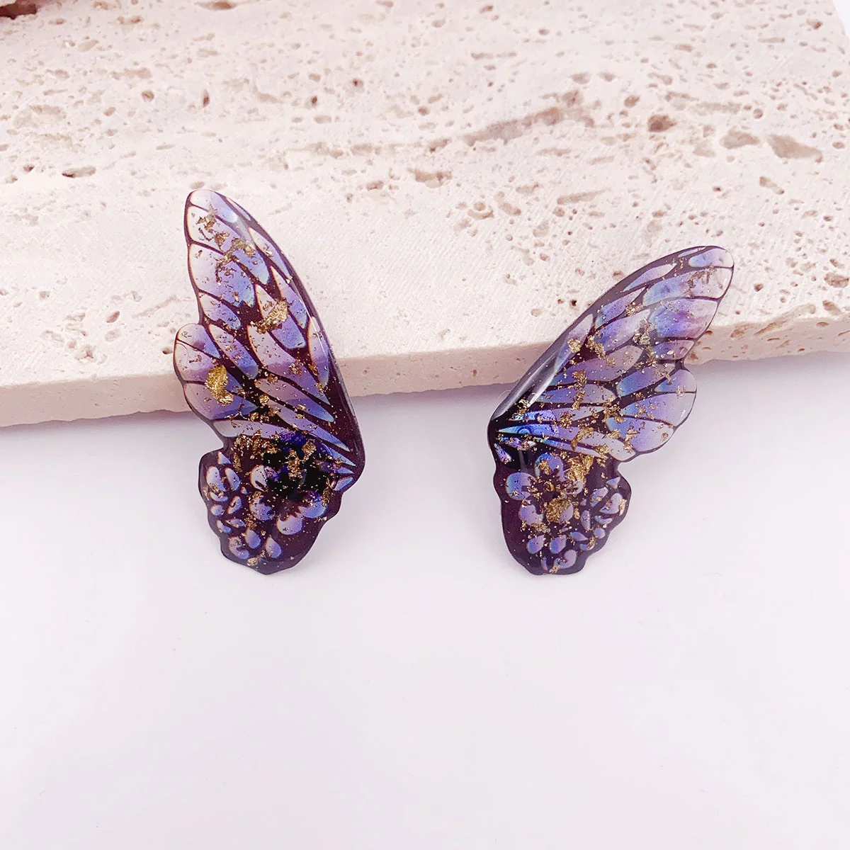 Fairy Gradient Butterfly Wings Earrings - Image 3