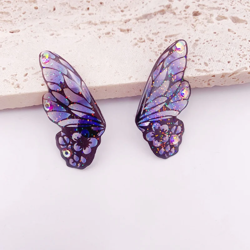 Fairy Gradient Butterfly Wings Earrings - Image 6