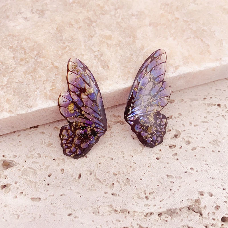 Fairy Gradient Butterfly Wings Earrings - Image 9