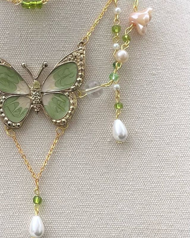 Fairy Green Butterfly Necklace - Image 9