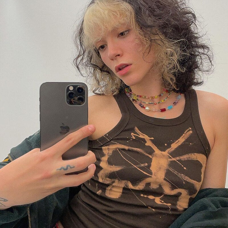 Fairy Grunge Butterfly Tie Dye Crop Top - Image 11
