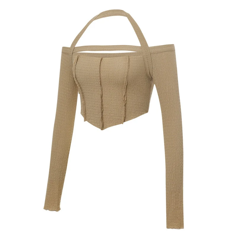 Fairy Grunge Long Sleeve Top Khaki - Image 5