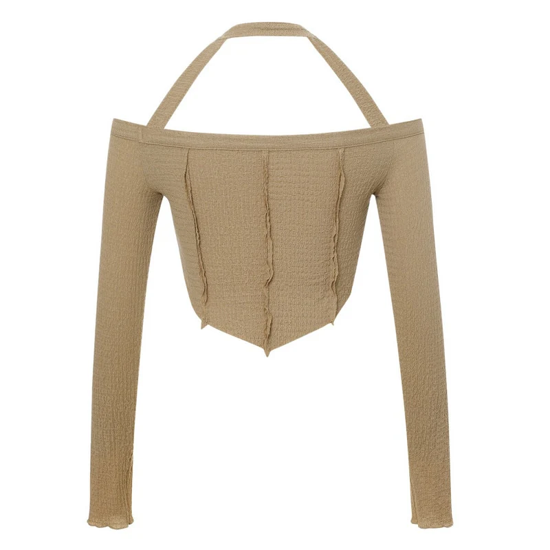 Fairy Grunge Long Sleeve Top Khaki - Image 6