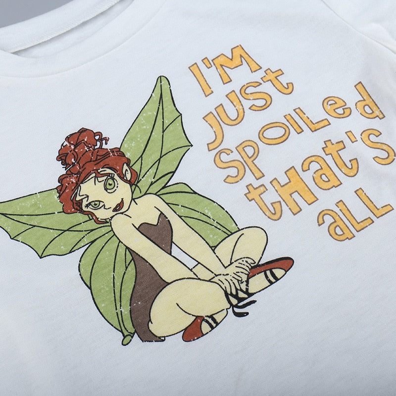 Fairycore Pixie Graphic Crop Top - Image 7