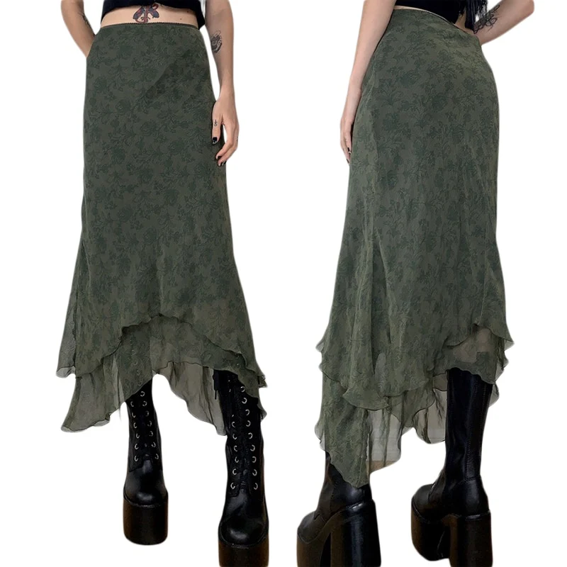 Fairygrunge Whimsical Midi Skirt - Image 2