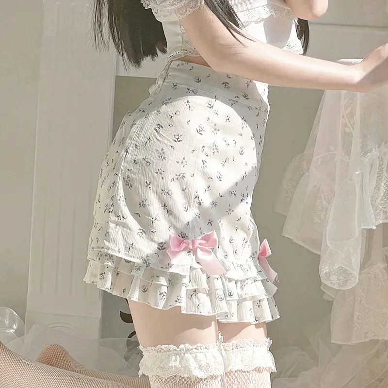 Floral Ruffle Mini Skirt - Image 10