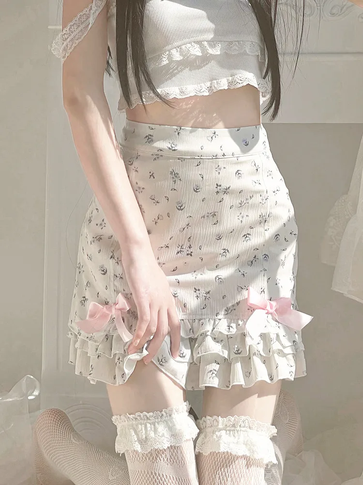 Floral Ruffle Mini Skirt - Image 7