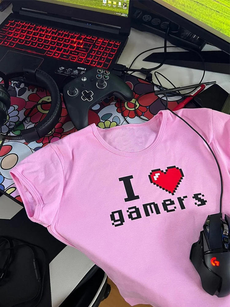 Gamer Girl Egirl Pixel I Love Gamers - Image 2