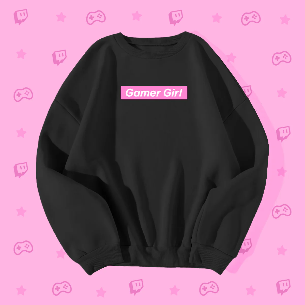 Gamer Girl Pink Box Logo Sweatshirt - Image 2