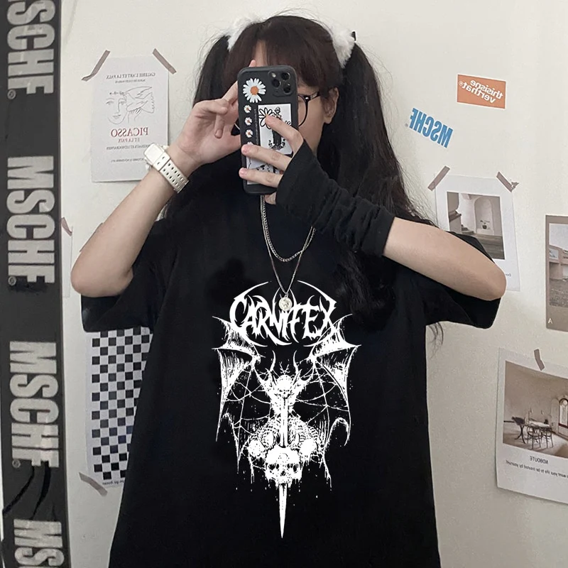 Gothic Dark Goth Aesthetic T-Shirt - Image 4