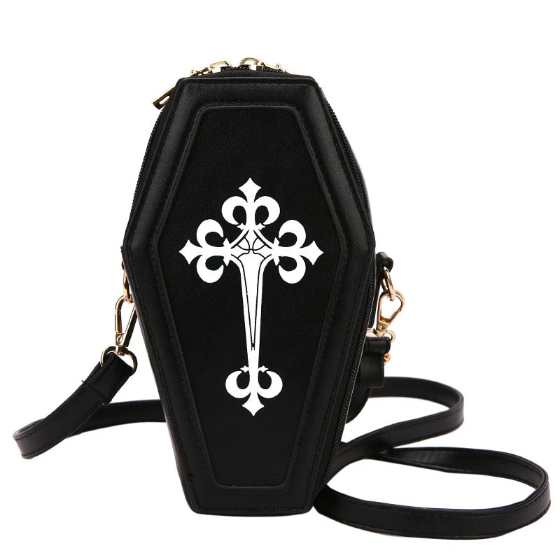 Dark Goth Coffin Shape Purse
