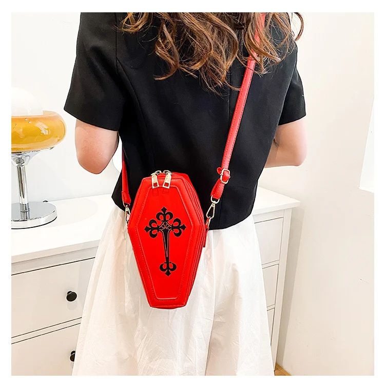 Dark Goth Coffin Shape Purse - Image 12