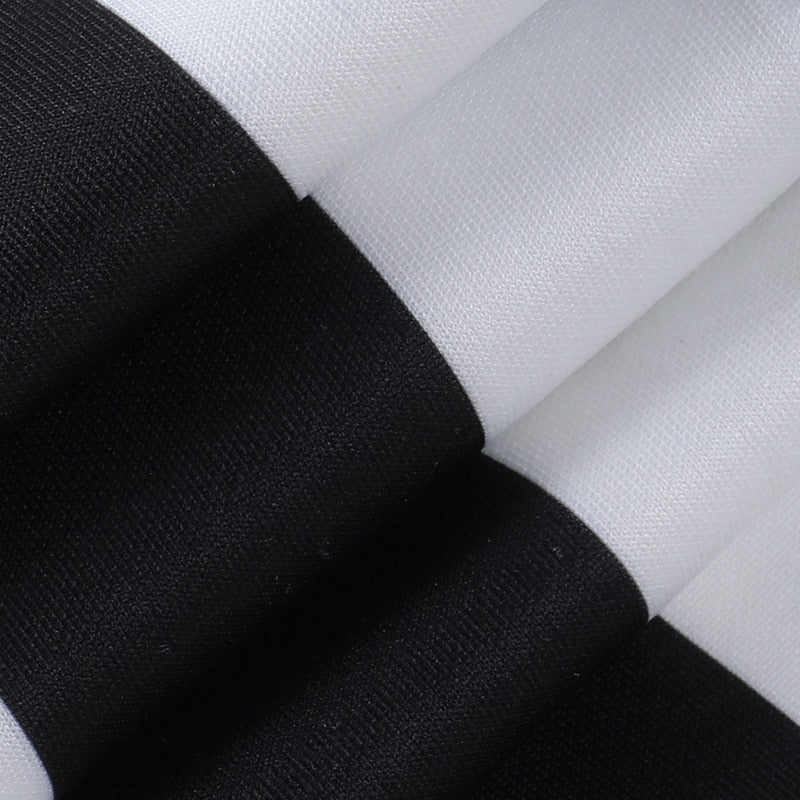 Gothic Striped High Waist Flare Pants - Image 11