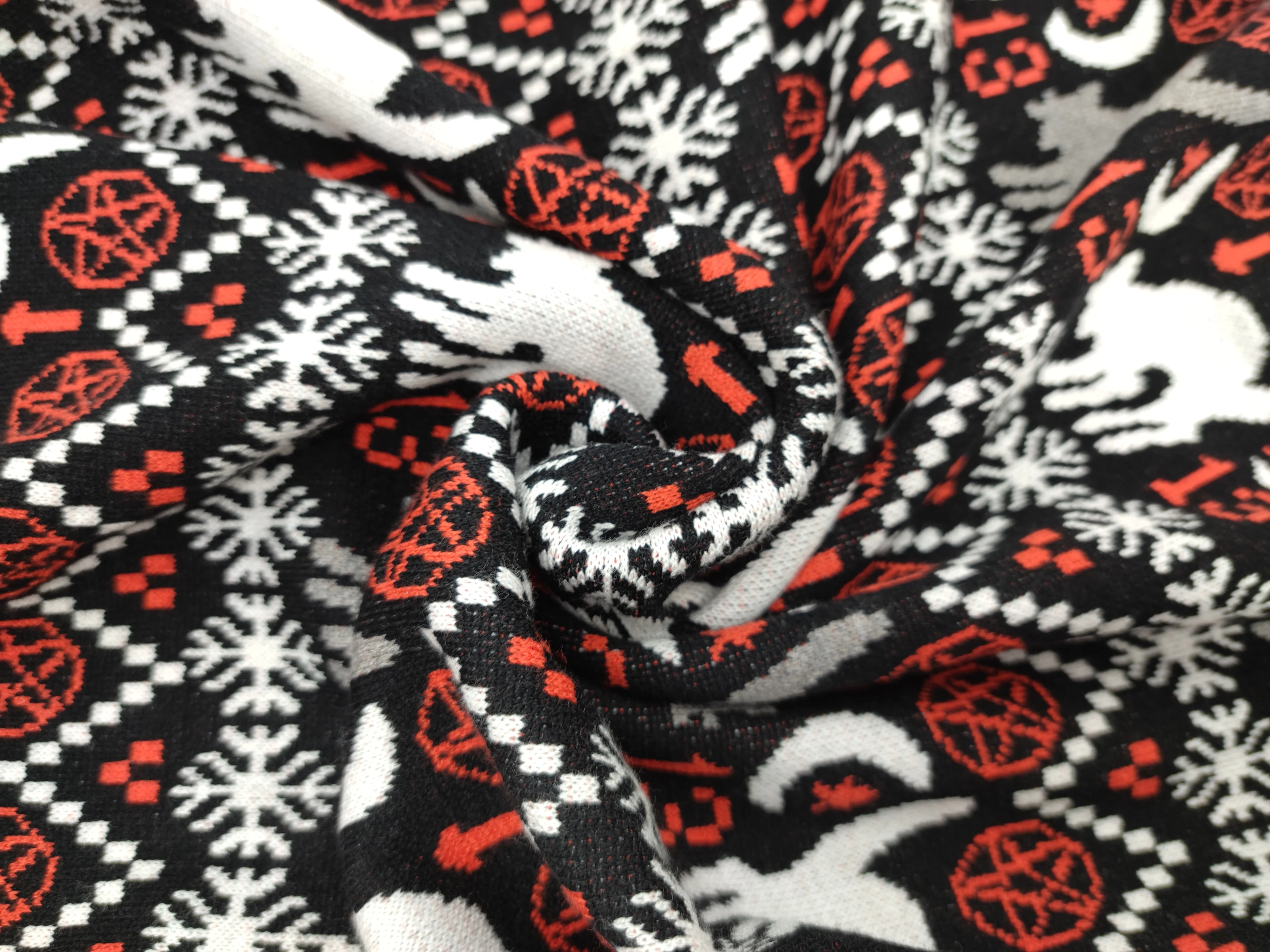 Holiday Christmas Sweater Gothic Cat - Image 3