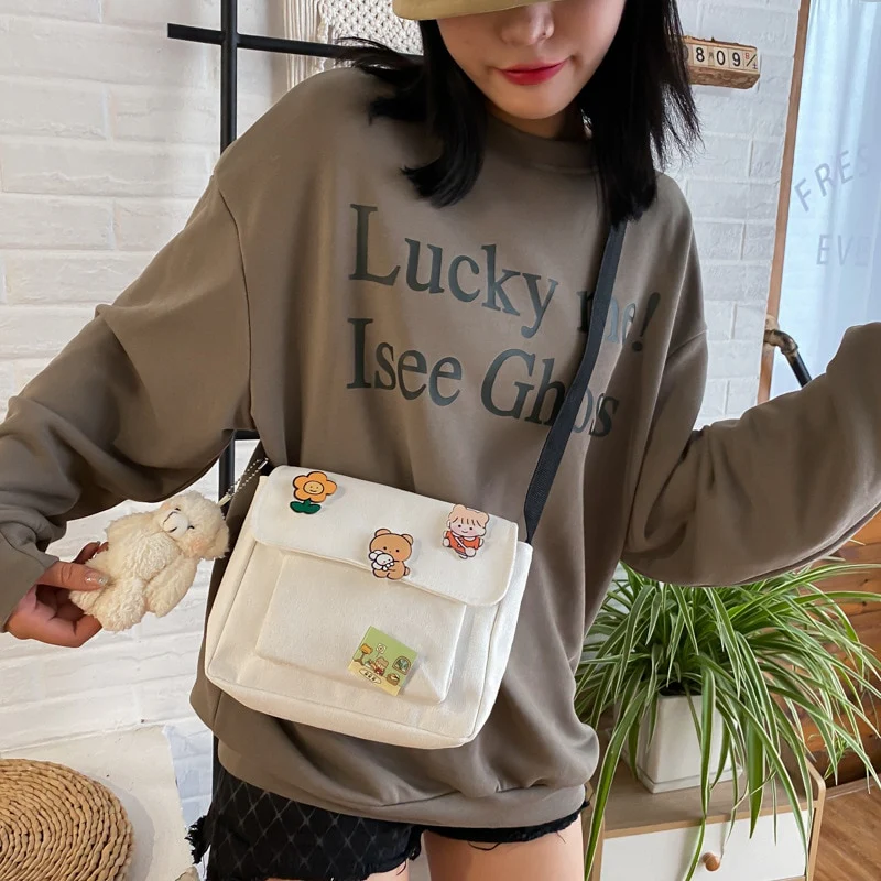 Kawaii Canvas Shoulder Bag - Image 10