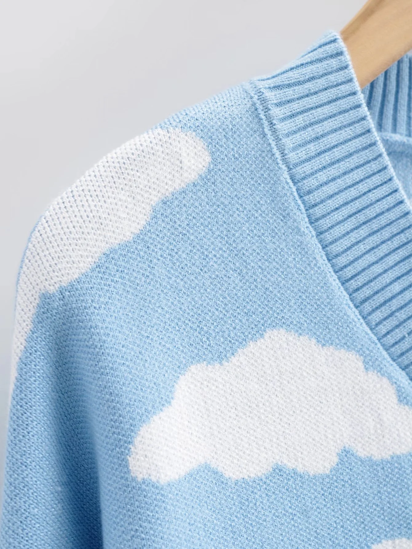 Kawaii Clouds Knitted Cardigan - Image 9