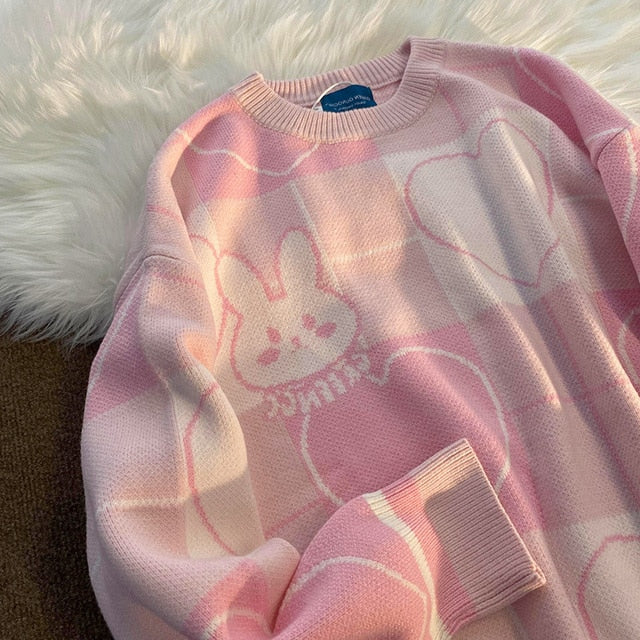Kawaii Pink Bunny Rabbit Sweater