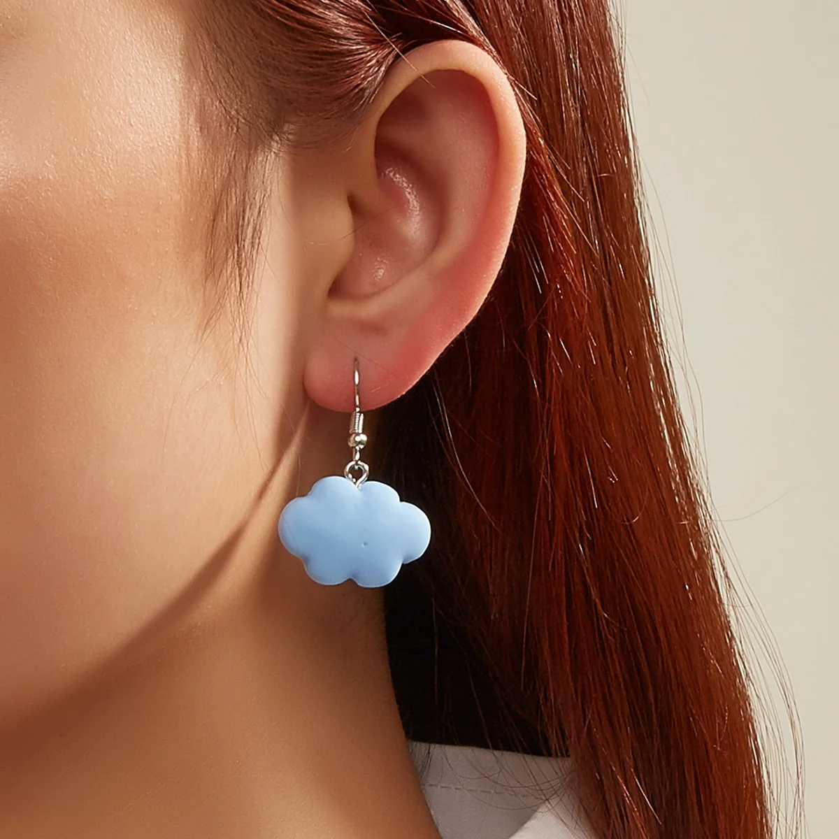 Kawaii Soft Girl Cute Cloud Earrings - Image 7