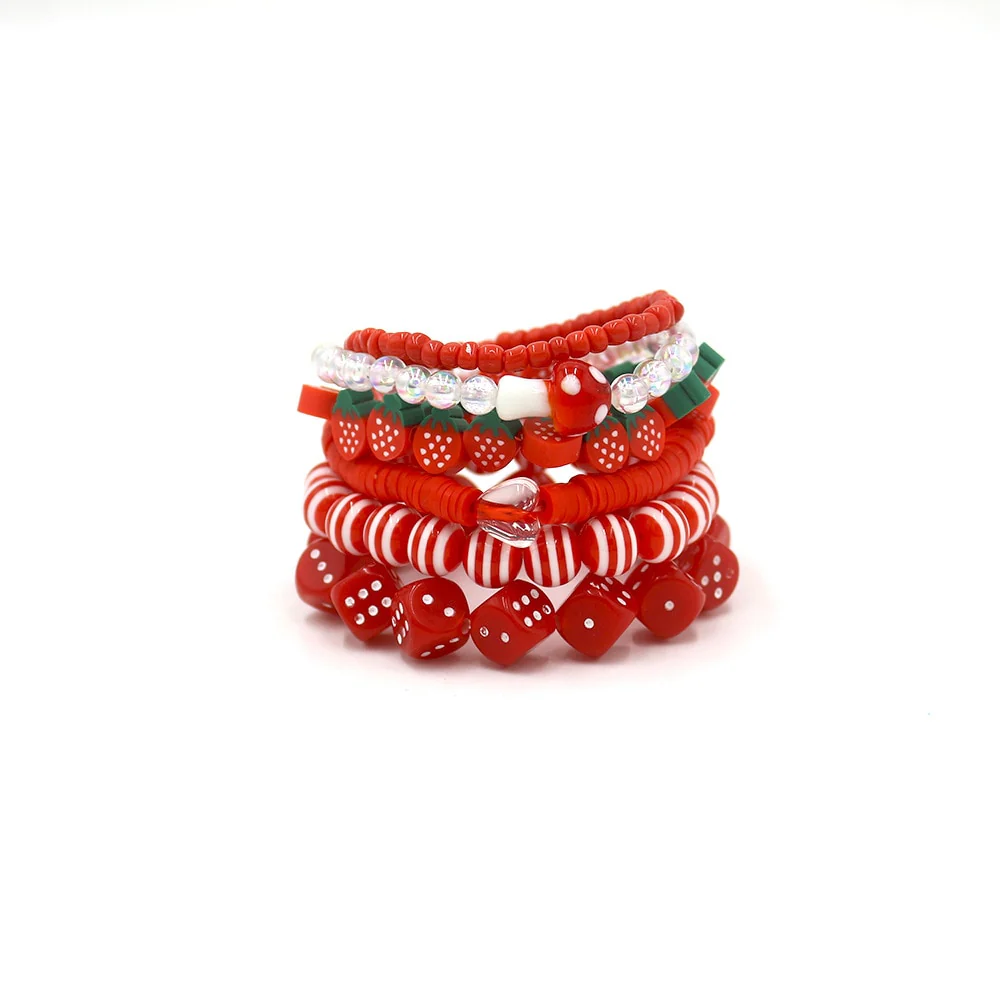 Kidcore Aesthetic Emo Pastel Goth 6 Bracelets - Image 5