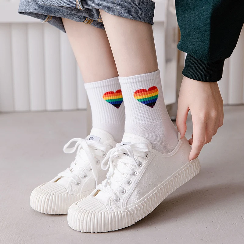 Love Korean Rainbow Ankle Socks - Image 6