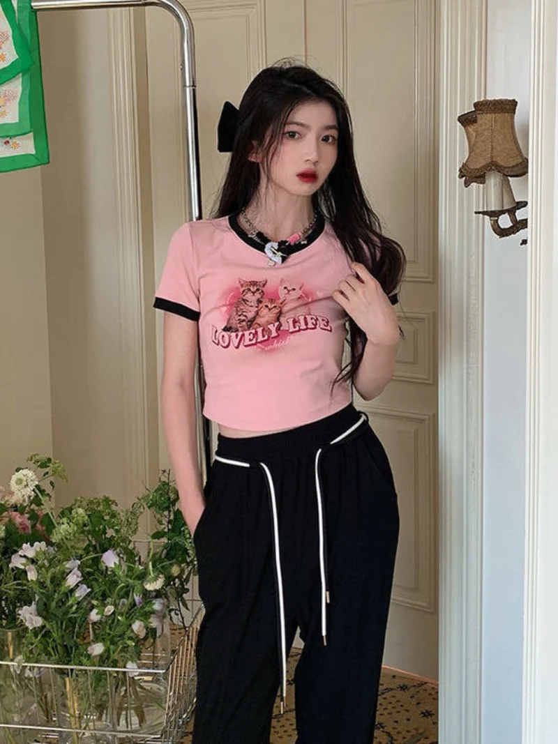 Lovely Life Kitten Crop Top - Image 4