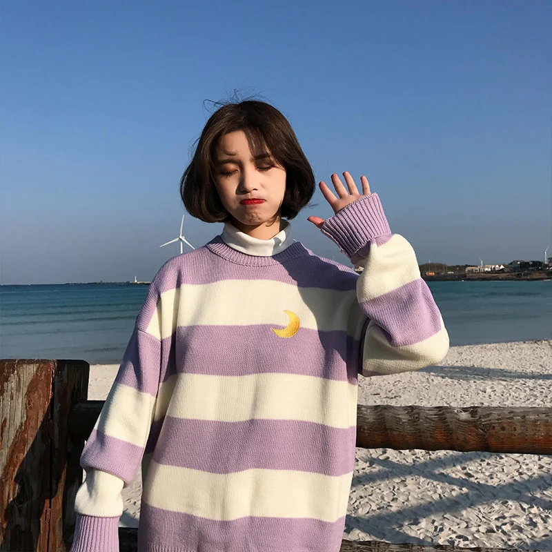Moon Princess Striped Sweater - Image 5