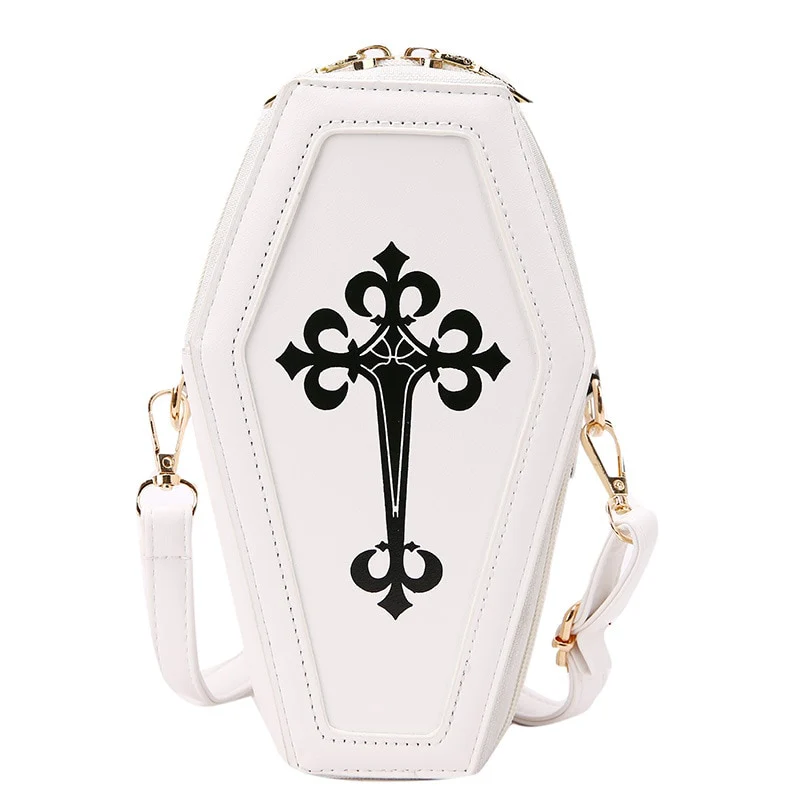 Pastel Goth Coffin Shape Purse - Image 2