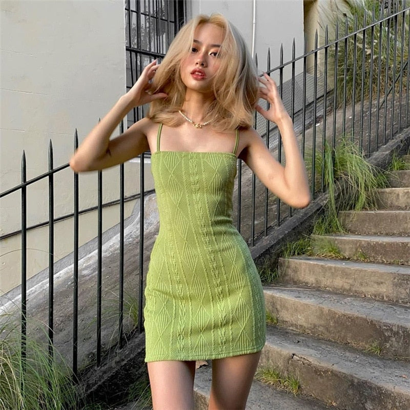 Pretty Bodycon Knitted Mini Dress - Image 10