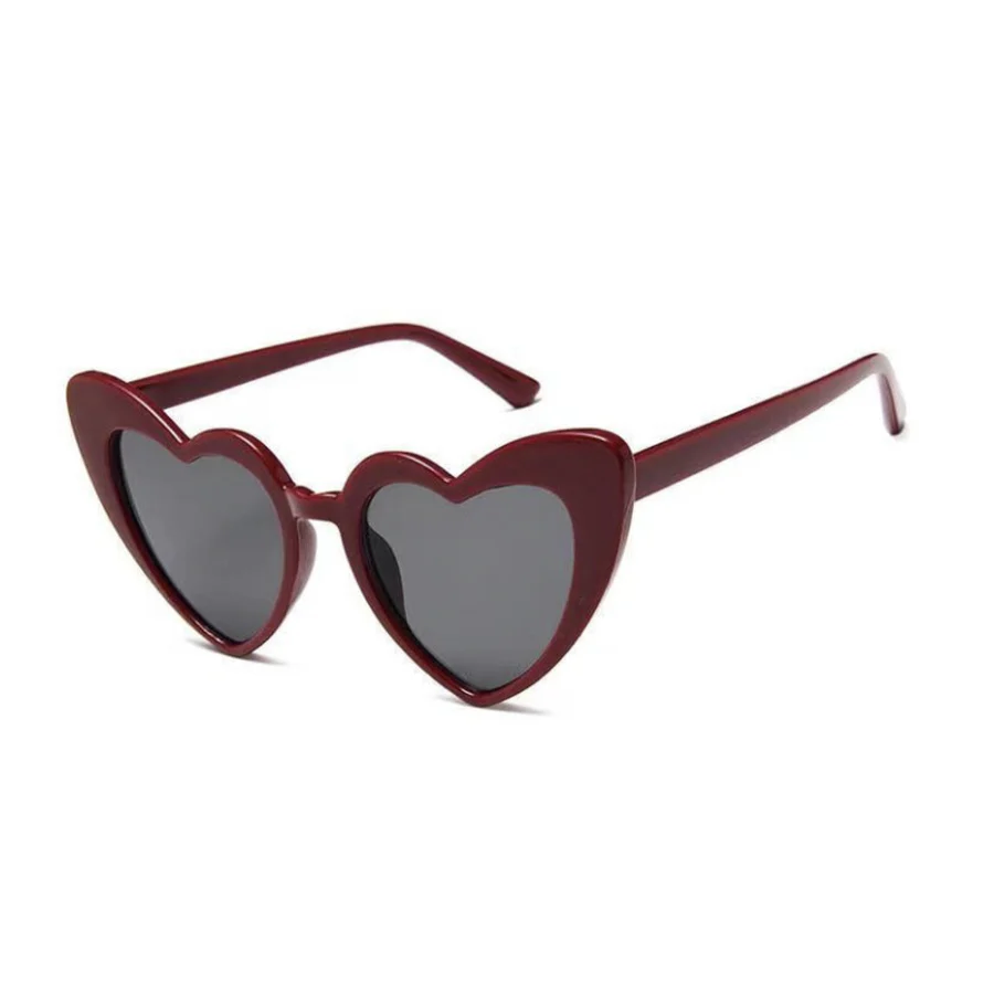 Retro Cat Eye Heart Shape Sunglasses - Image 9
