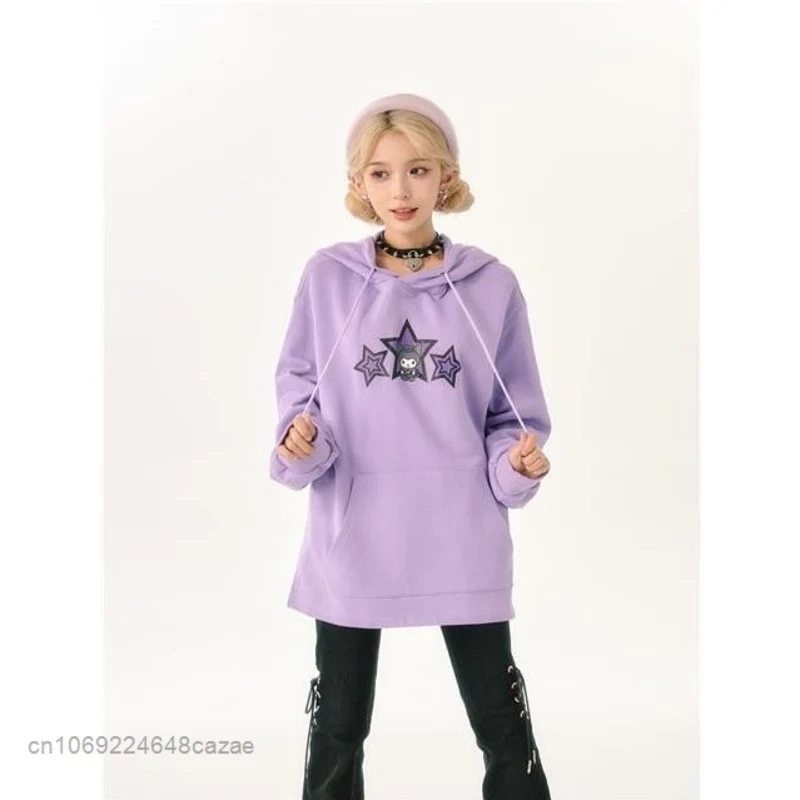 Sanriocore Kuromi Little Devil Hoodie Sweatshirt - Image 7