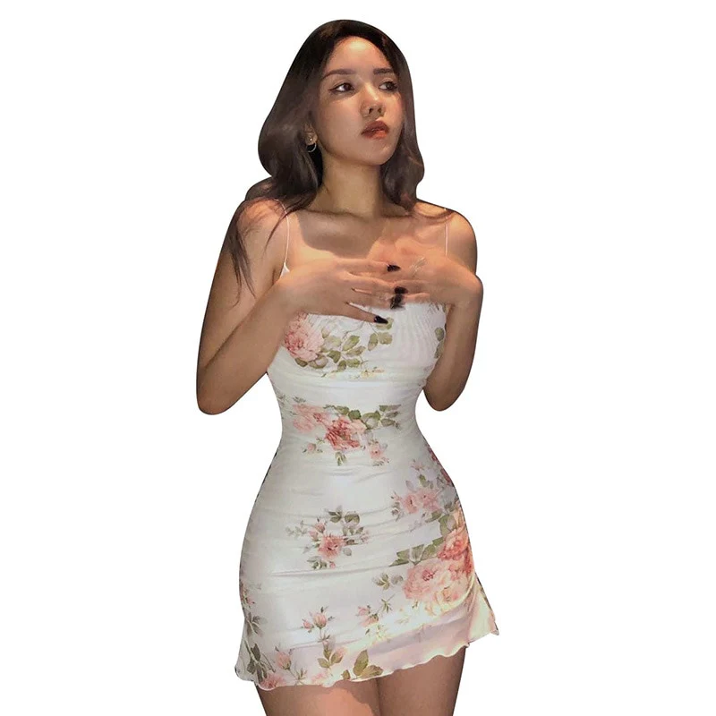 Soft Girl Aesthetic Floral Mini Sundress - Image 6