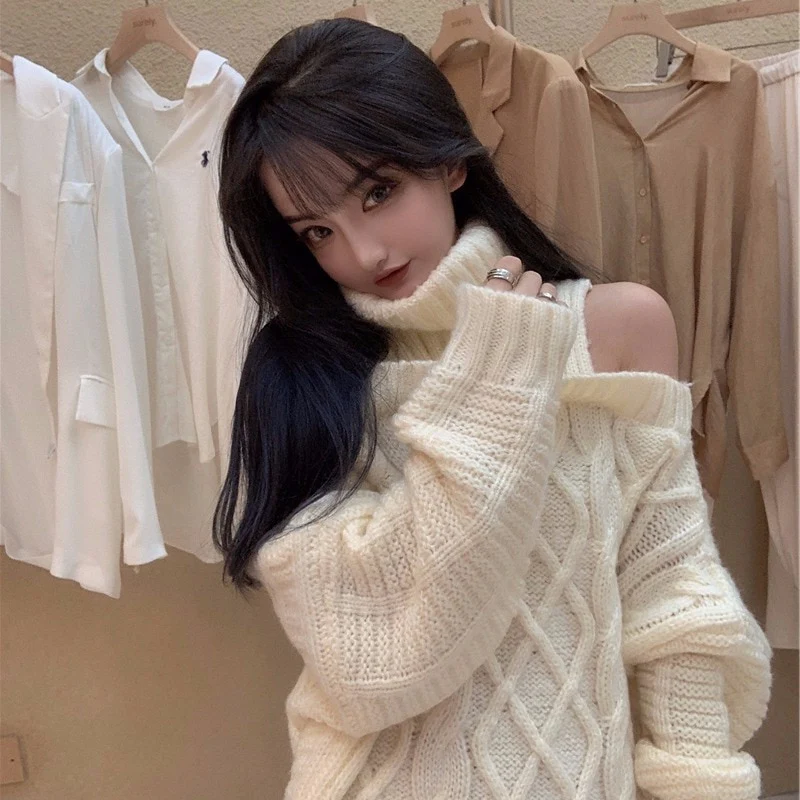 Soft Girl Sweater Turtleneck Pullover - Image 2