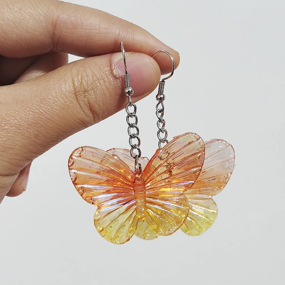 Soft Girl Y2K Transparent Butterfly Earrings - Image 18