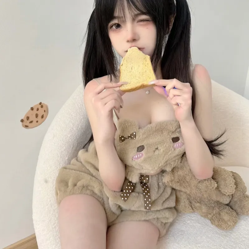 Soft Plush Teddy Bear Lingerie Set - Image 4