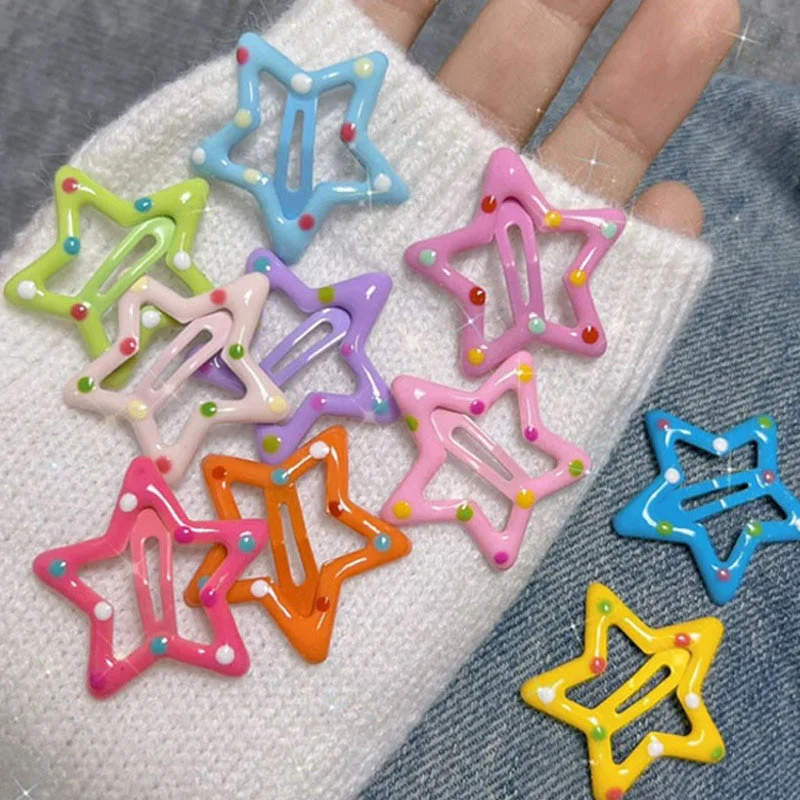Star BB Hair Clips 10 pcs Set - Image 18