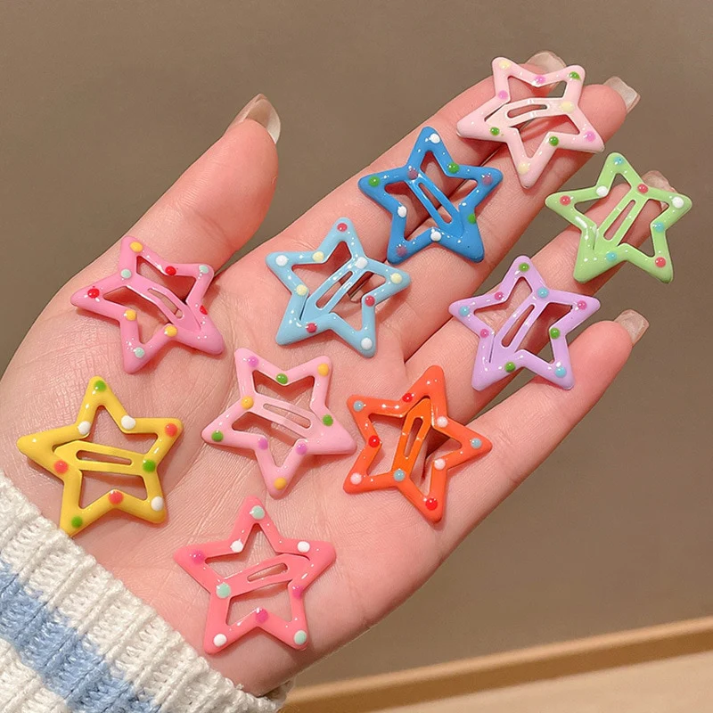 Star BB Hair Clips 10 pcs Set - Image 2
