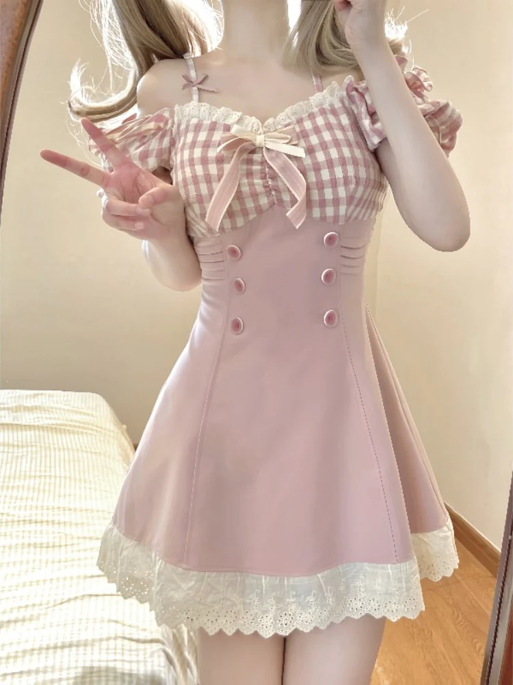 Sweet Doll Mini Gingham Dress - Image 2